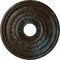 Ekena Millwork Orleans Medallion (Canopies up to 4 5/8"), 17 5/8"OD X 3 5/8"ID X 1 7/8"P, Bronze Blue Patina CM17OLBBS - alternate 1